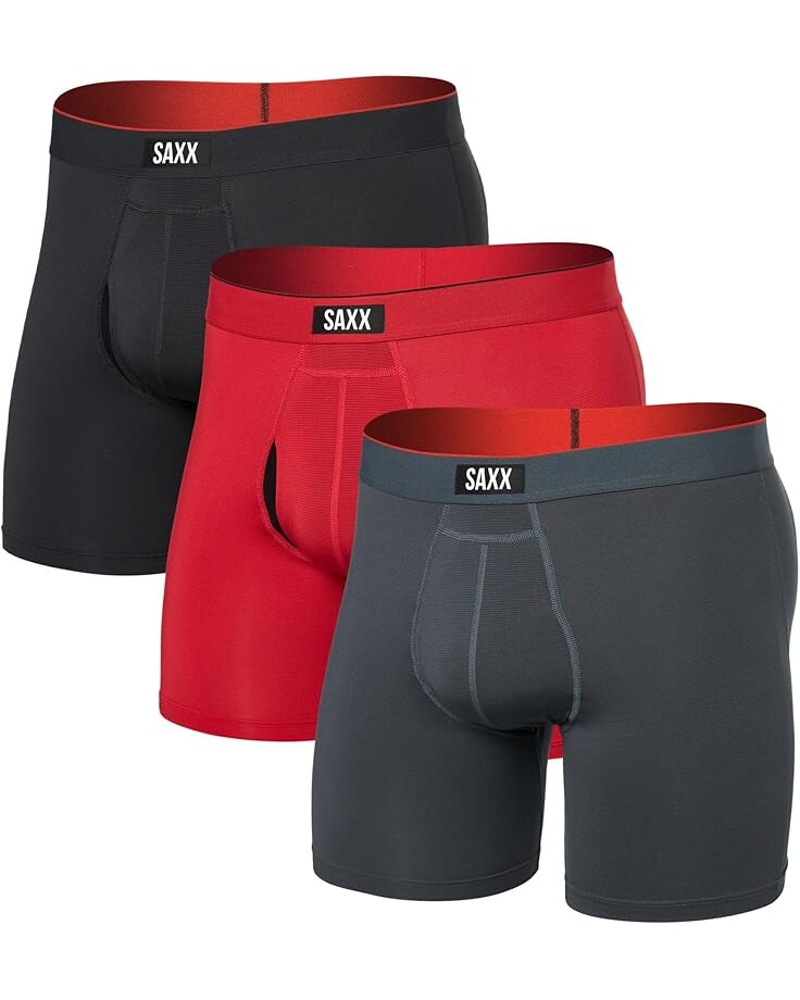 Боксеры SAXX UNDERWEAR Multi-Sport Mesh Boxer Brief Fly 3-Pack, цвет Sunset Red/Turbulance/Faded Black
Боксеры SAXX UNDERWEAR Multi-Sport Mesh Boxer Brief Fly 3-Pack, цвет Sunset Red/Turbulance/Faded Black