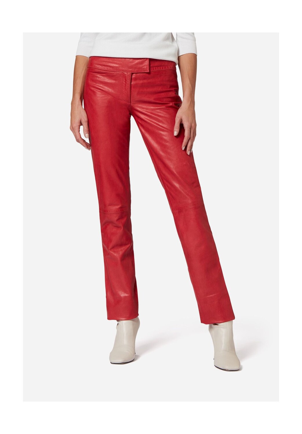 Женские кожаные брюки низкого кроя, простого дизайна RICANO, красный
Женские кожаные брюки низкого кроя, простого дизайна RICANO, красный