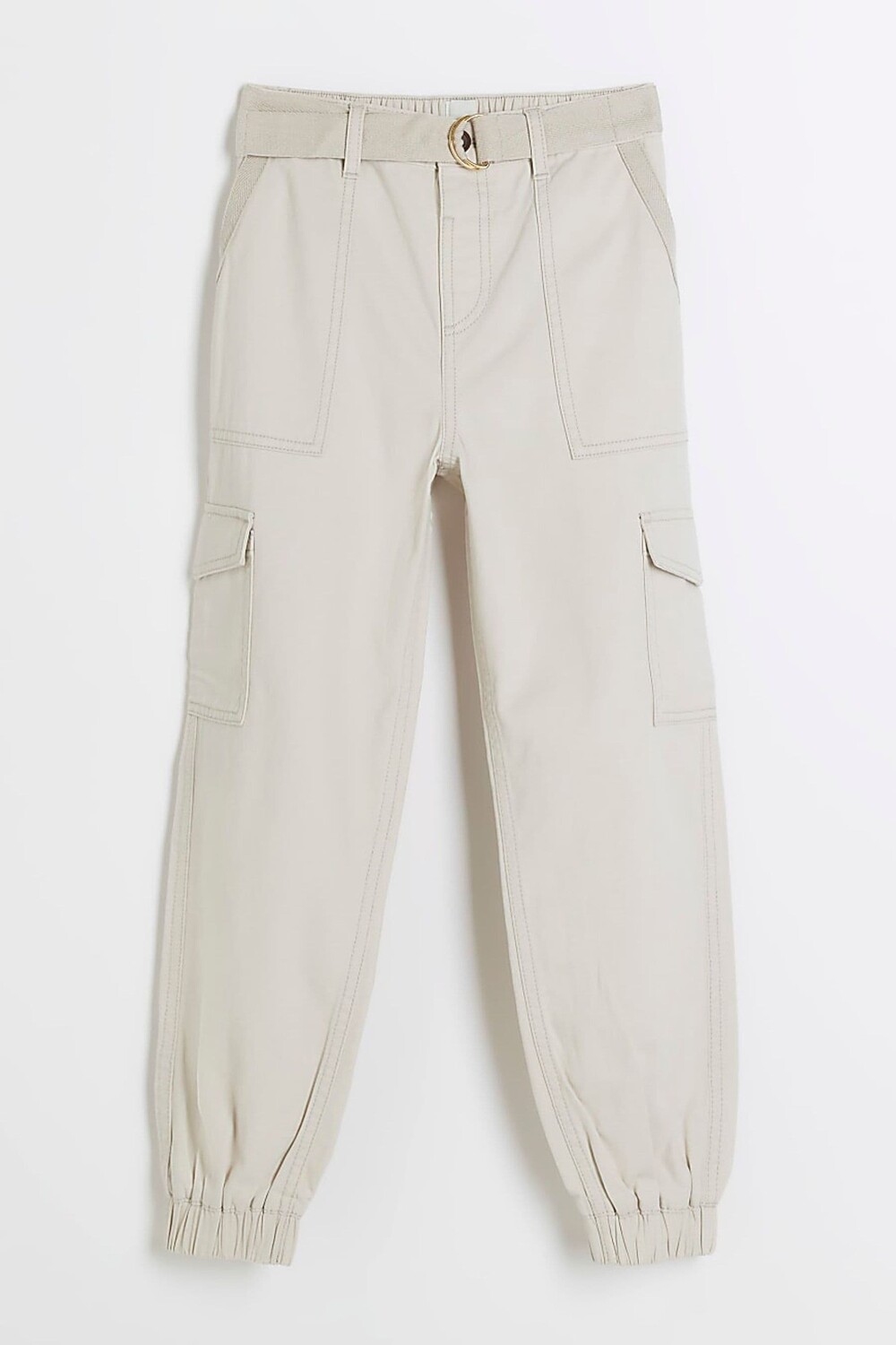 Брюки-Карго для девочек с поясом River Island, бежевый
Брюки-Карго для девочек с поясом River Island, бежевый