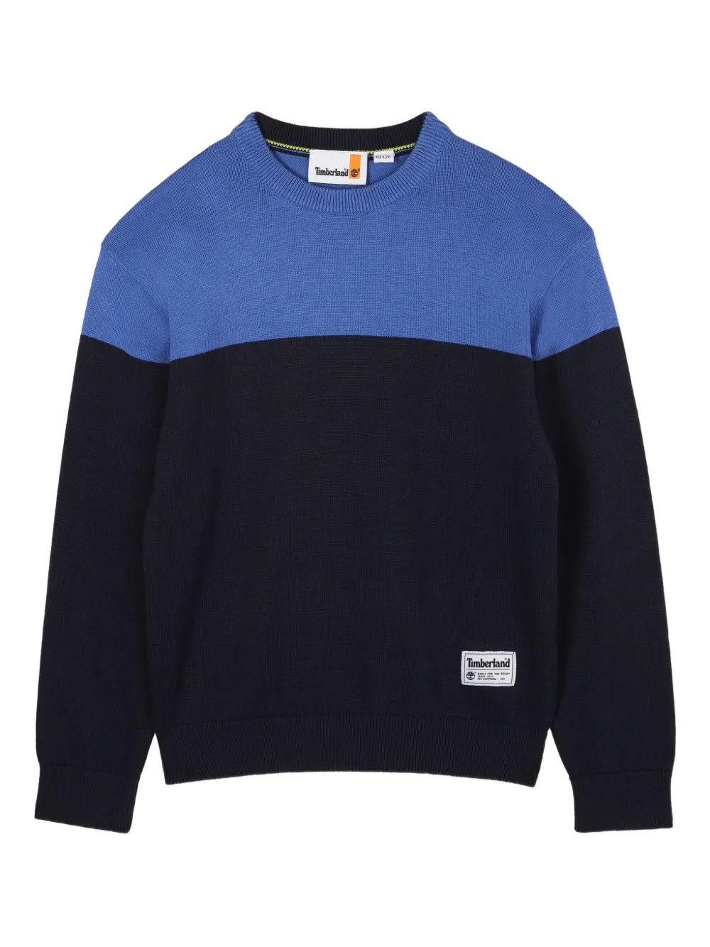 Двухцветный свитер с круглым вырезом Timberland Kids, синий
Двухцветный свитер с круглым вырезом Timberland Kids, синий
