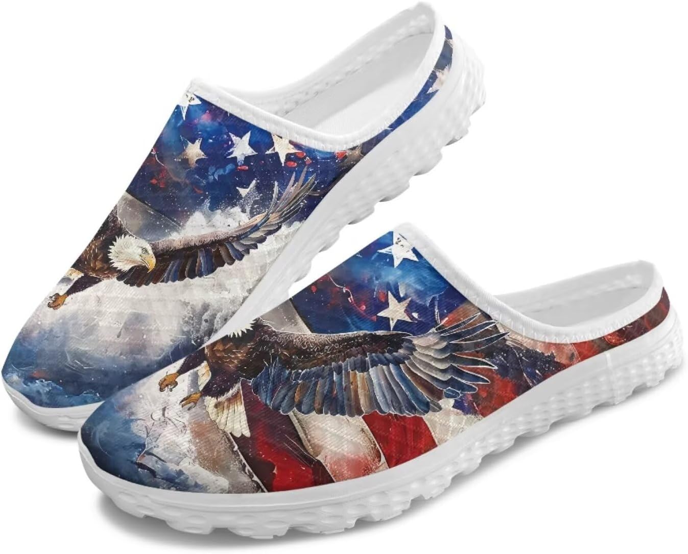 Полуботинки-тапочки, повседневные спортивные туфли без шнурков, прогулочные мюли с противоскользящей подошвой для дома и улицы, женские Tomeusey, Usa Flag Eagle Flame
Полуботинки-тапочки, повседневные спортивные туфли без шнурков, прогулочные мюли с противоскользящей подошвой для дома и улицы, женские Tomeusey, Usa Flag Eagle Flame