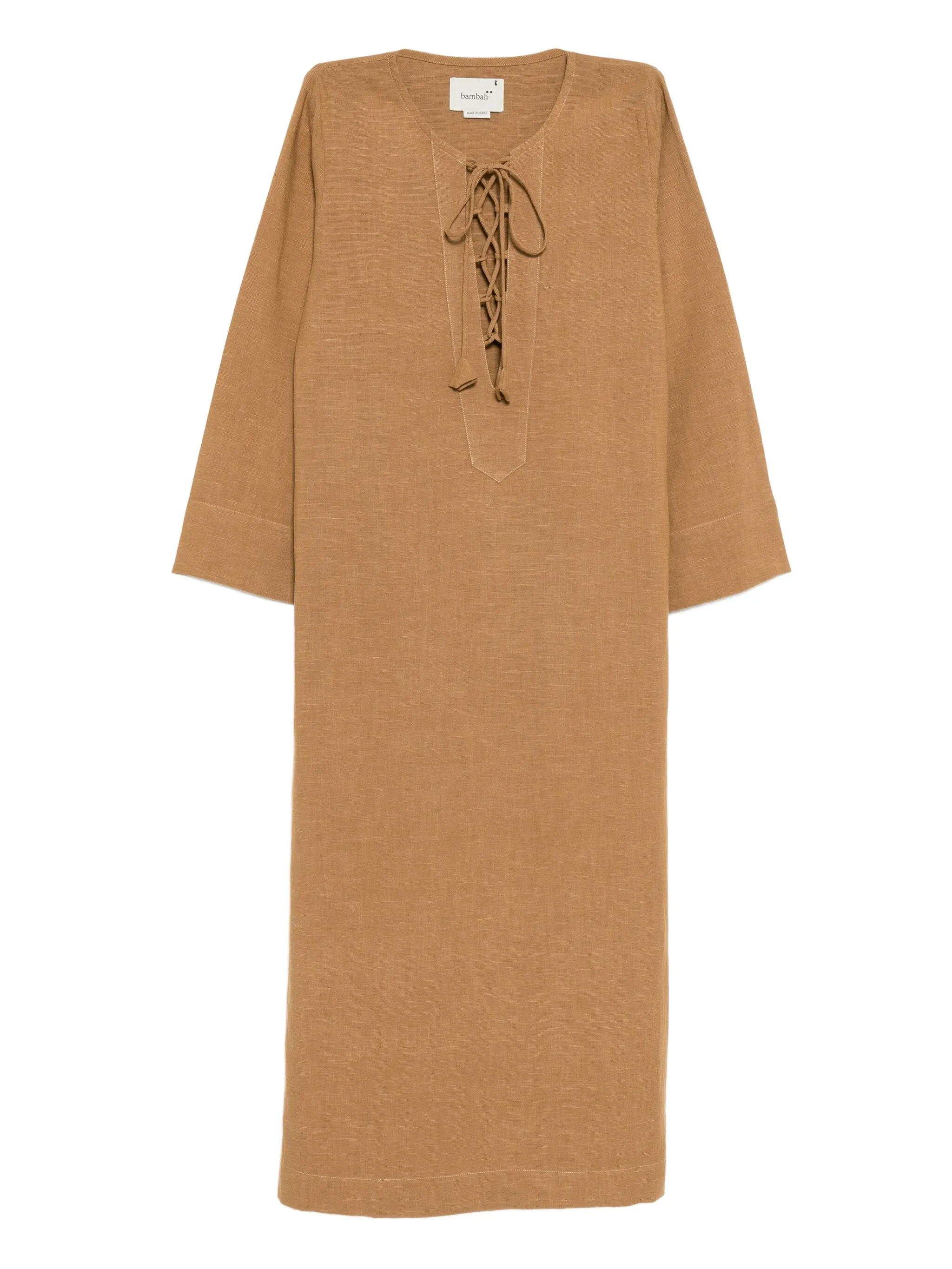 Платье макси с завязками Bambah, коричневый
Платье макси с завязками Bambah, коричневый