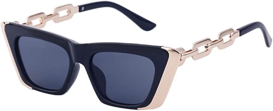 Винтажные маленькие солнцезащитные очки для женщин 2027 года с металлическими цепочками на дужках, модные очки-«кошачий глаз», защита от ультрафиолета UV400 MTZJH, C1blackgray
Винтажные маленькие солнцезащитные очки для женщин 2027 года с металлическими цепочками на дужках, модные очки-«кошачий глаз», защита от ультрафиолета UV400 MTZJH, C1blackgray