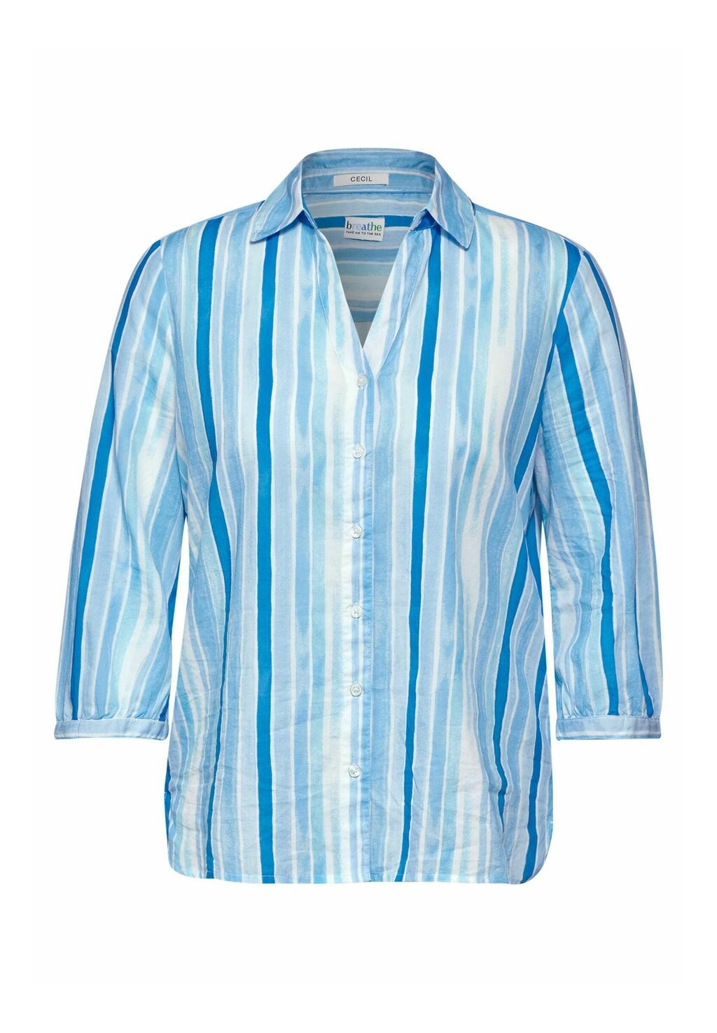 Рубашка-блузка GESTREIFTE Cecil, синий металлик
Рубашка-блузка GESTREIFTE Cecil, синий металлик