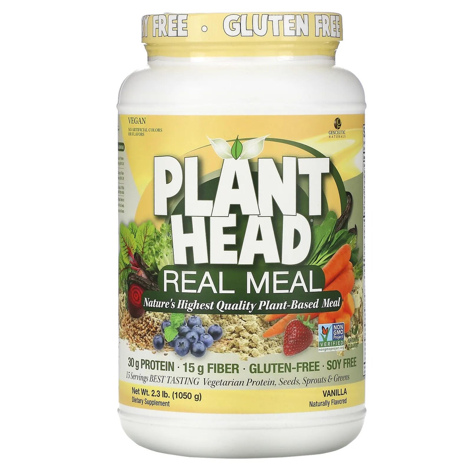 Genceutic Naturals Plant Head дополнительный источник растительного белка клетчатки и аминокислот ванильный вкус 2.3 фунта (1050 г)
Genceutic Naturals Plant Head дополнительный источник растительного белка клетчатки и аминокислот ванильный вкус 2.3 фунта (1050 г)