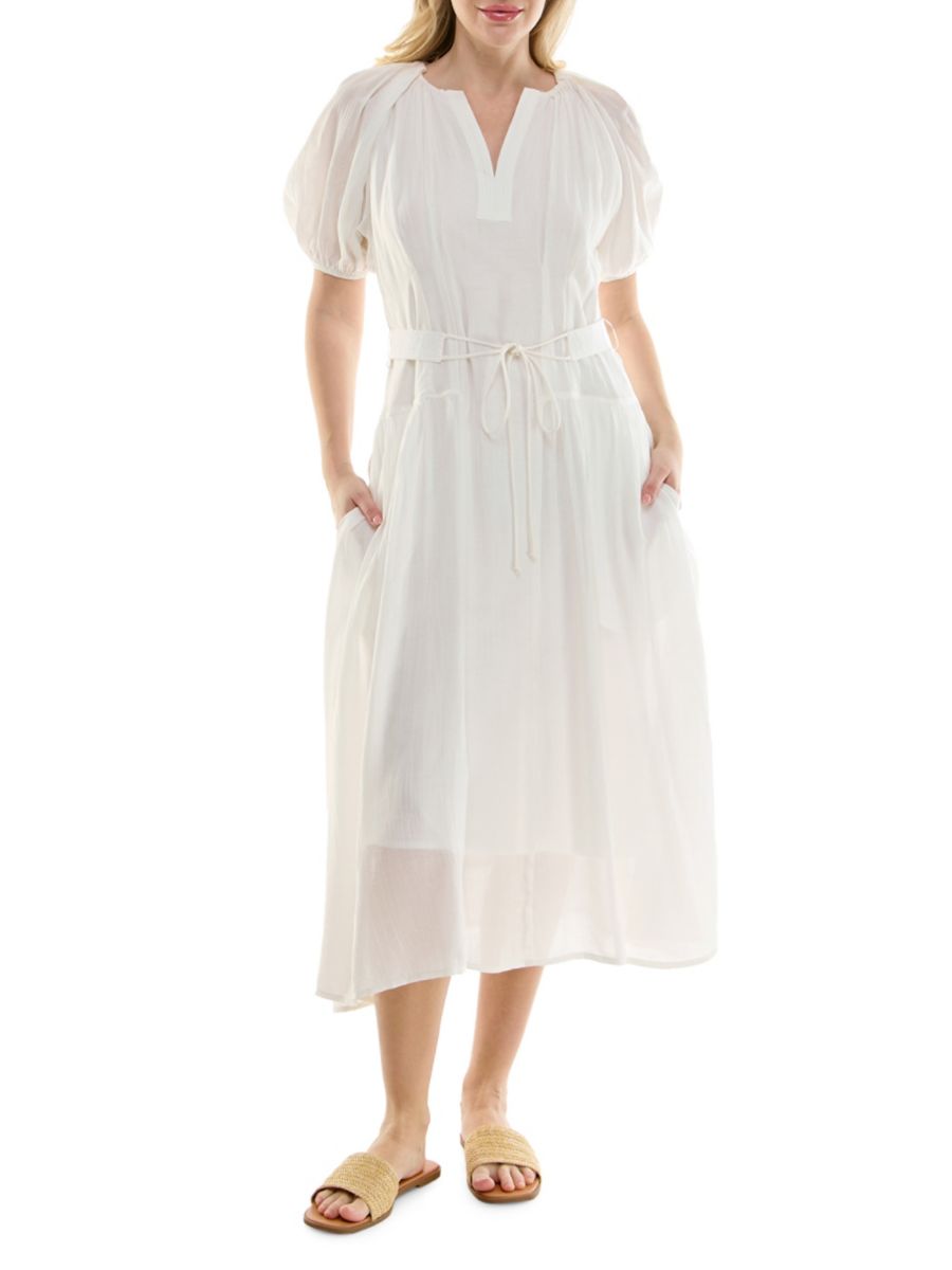 Платье миди из жатого хлопка с рукавами-фонариками Nicole Miller, цвет Brilliant White
Платье миди из жатого хлопка с рукавами-фонариками Nicole Miller, цвет Brilliant White