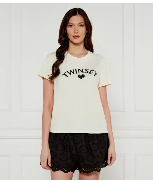 Футболка Regular fit Twinset U&B, бежевый
Футболка Regular fit Twinset U&B, бежевый