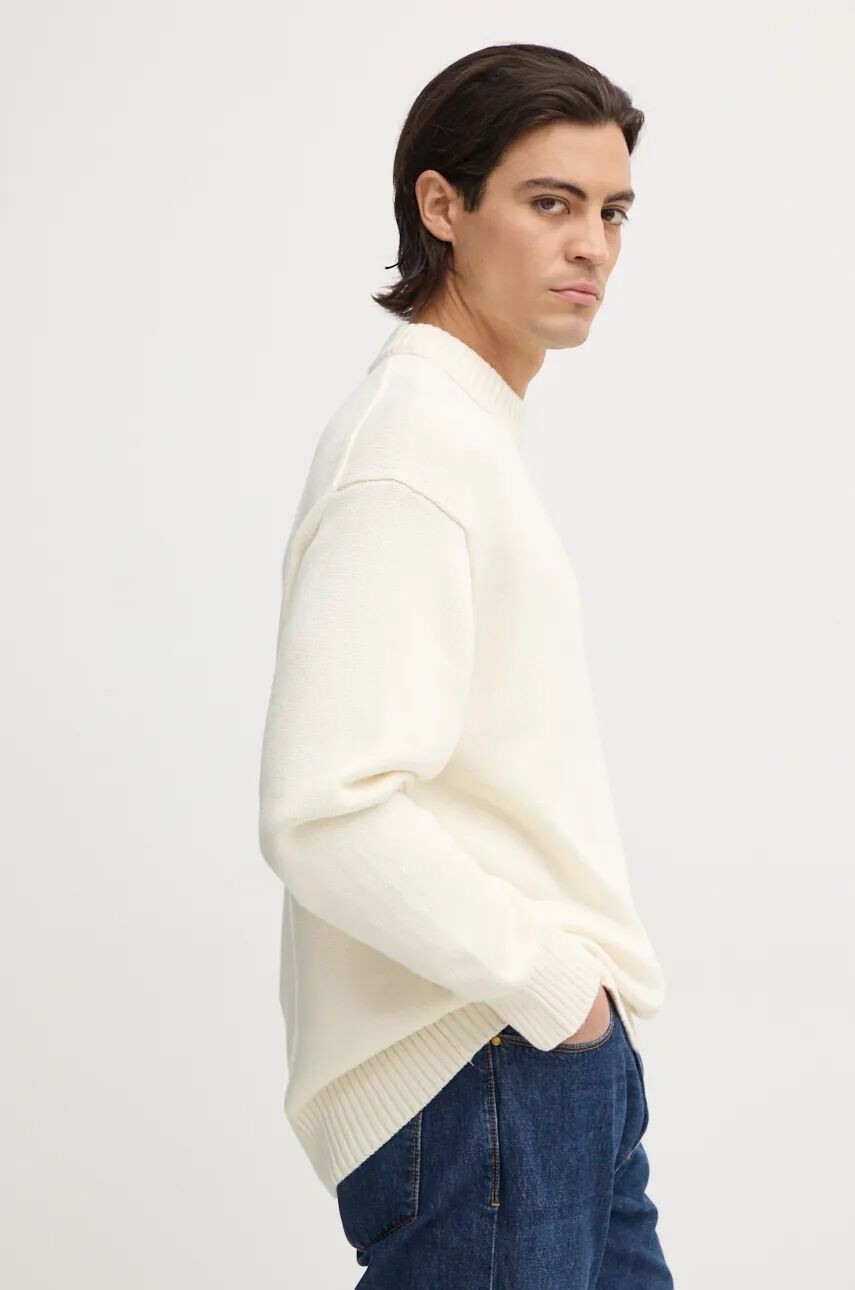 Свитер из смесовой шерсти Calvin Klein Jeans, бежевый 
Свитер из смесовой шерсти Calvin Klein Jeans, бежевый