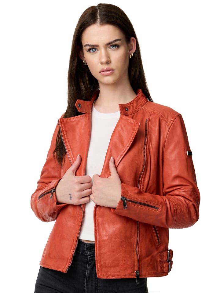 Кожаная куртка Tazzio, оранжевый
Кожаная куртка Tazzio, оранжевый