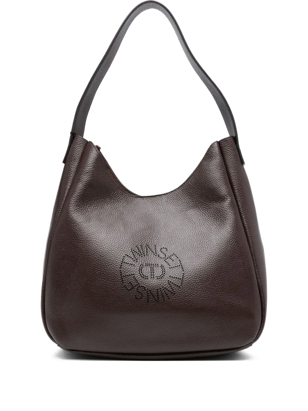 Кожаная сумка через плечо с вырезанным логотипом TWINSET, коричневый
Кожаная сумка через плечо с вырезанным логотипом TWINSET, коричневый