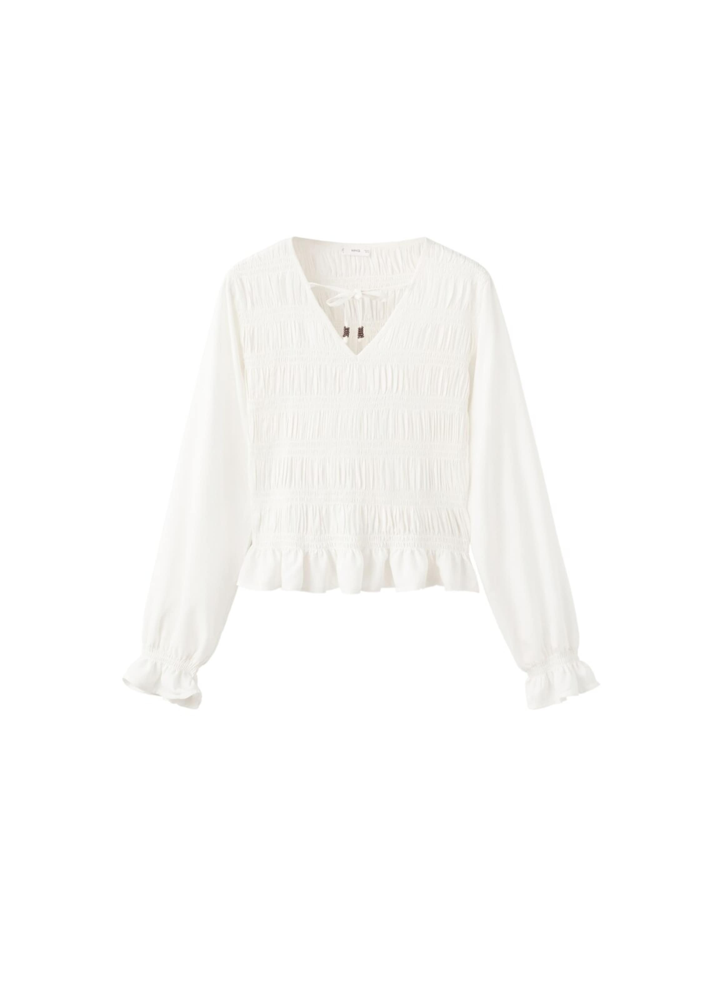 MANGO TEEN Лонгслив 'Dusty' в крапчатом белом цвете
MANGO TEEN Лонгслив 'Dusty' в крапчатом белом цвете