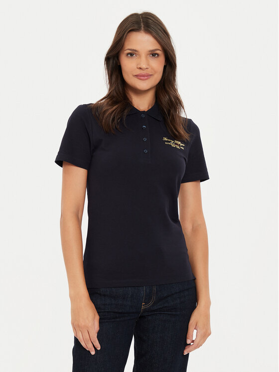 Поло slim fit Script WW0WW43624 Tommy Hilfiger, синий
Поло slim fit Script WW0WW43624 Tommy Hilfiger, синий
