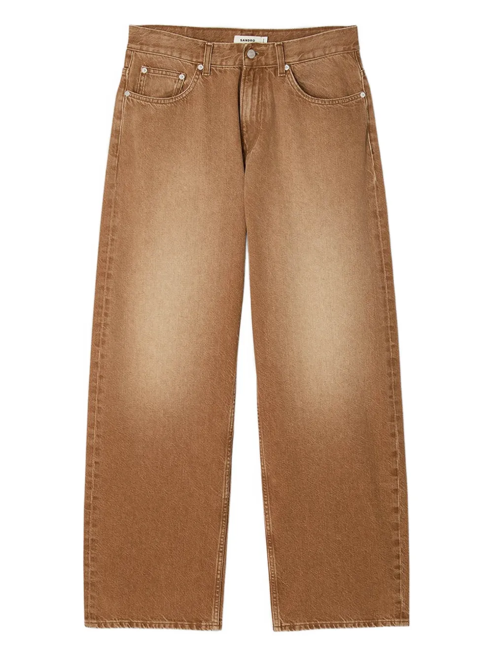 Джинсы с эффектом потертости SANDRO, коричневый 
Джинсы с эффектом потертости SANDRO, коричневый