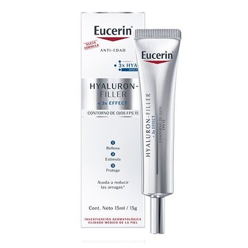 Крем против морщин для кожи вокруг глаз, 15мл Eucerin, Hyaluron-Filler + 3x Effect Eye SPF15
Крем против морщин для кожи вокруг глаз, 15мл Eucerin, Hyaluron-Filler + 3x Effect Eye SPF15