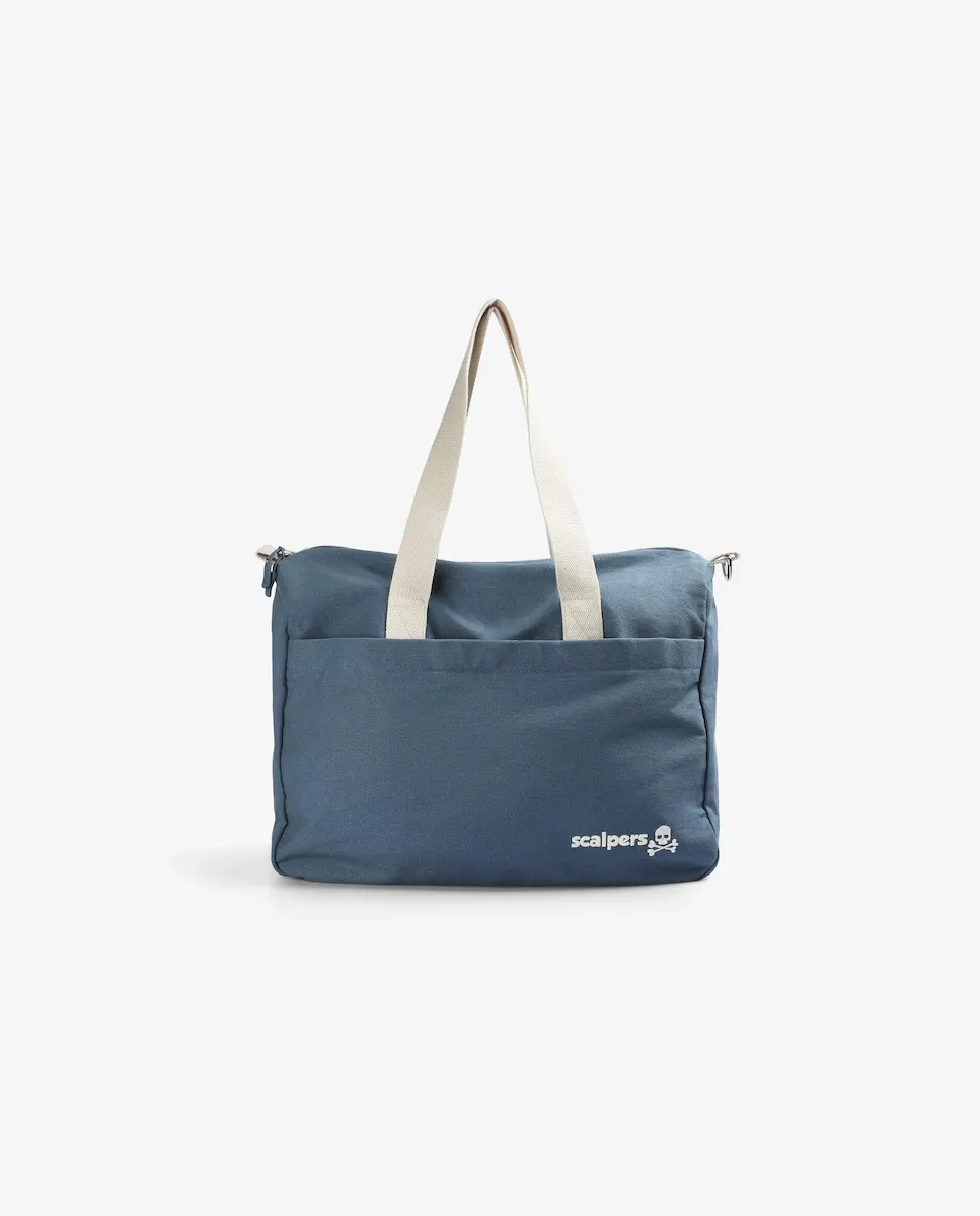 Сумка из хлопка для мальчика с двойной ручкой Scalpers, тёмно-синий
Сумка из хлопка для мальчика с двойной ручкой Scalpers, тёмно-синий