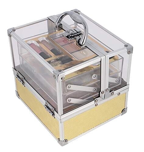 Zmile Cosmetics, Набор для макияжа, косметичка 'Glam' Gold, 64 шт. + футляр,
Zmile Cosmetics, Набор для макияжа, косметичка 'Glam' Gold, 64 шт. + футляр,