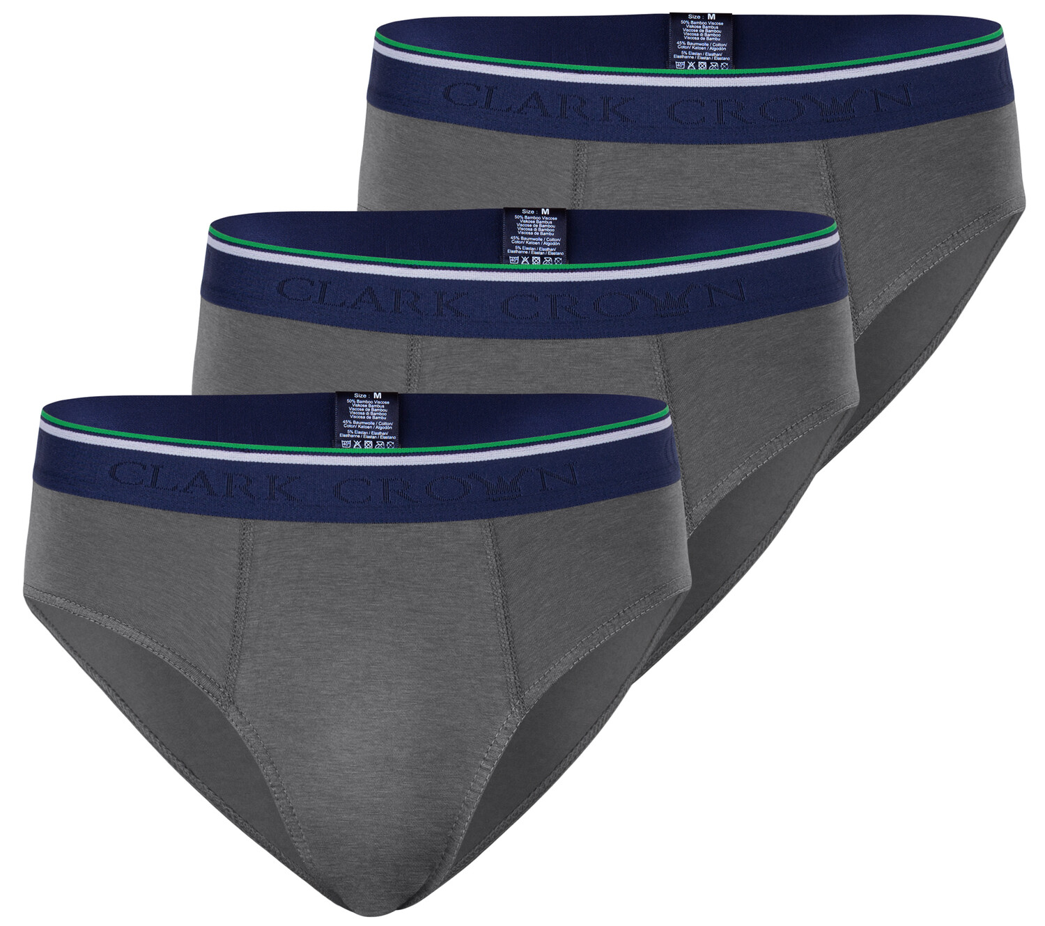 Трусы Clark Crown 3er Pack Bambus Sport s, серый
Трусы Clark Crown 3er Pack Bambus Sport s, серый