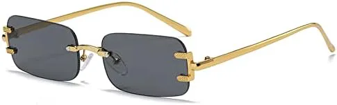 Солнцезащитные очки без оправы в винтажной металлической оправе, прямоугольной формы, для женщин, тонированные солнцезащитные очки без оправы MTZJH, Gold Black
Солнцезащитные очки без оправы в винтажной металлической оправе, прямоугольной формы, для женщин, тонированные солнцезащитные очки без оправы MTZJH, Gold Black