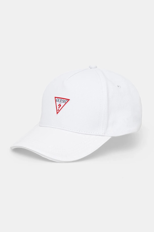 Хлопковая кепка с козырьком Guess, белый 
Хлопковая кепка с козырьком Guess, белый