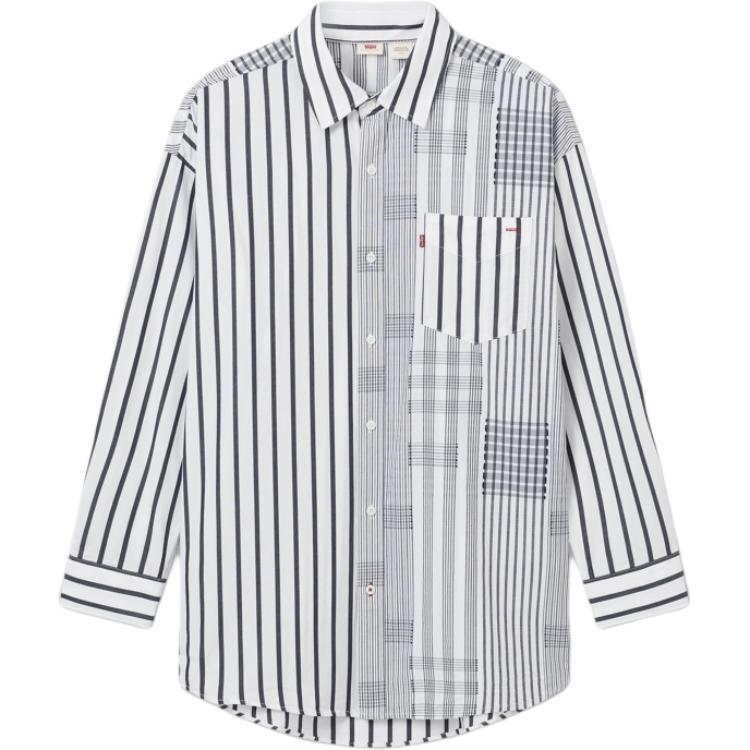 Levis Мужская рубашка черно-белая
Levis Мужская рубашка черно-белая