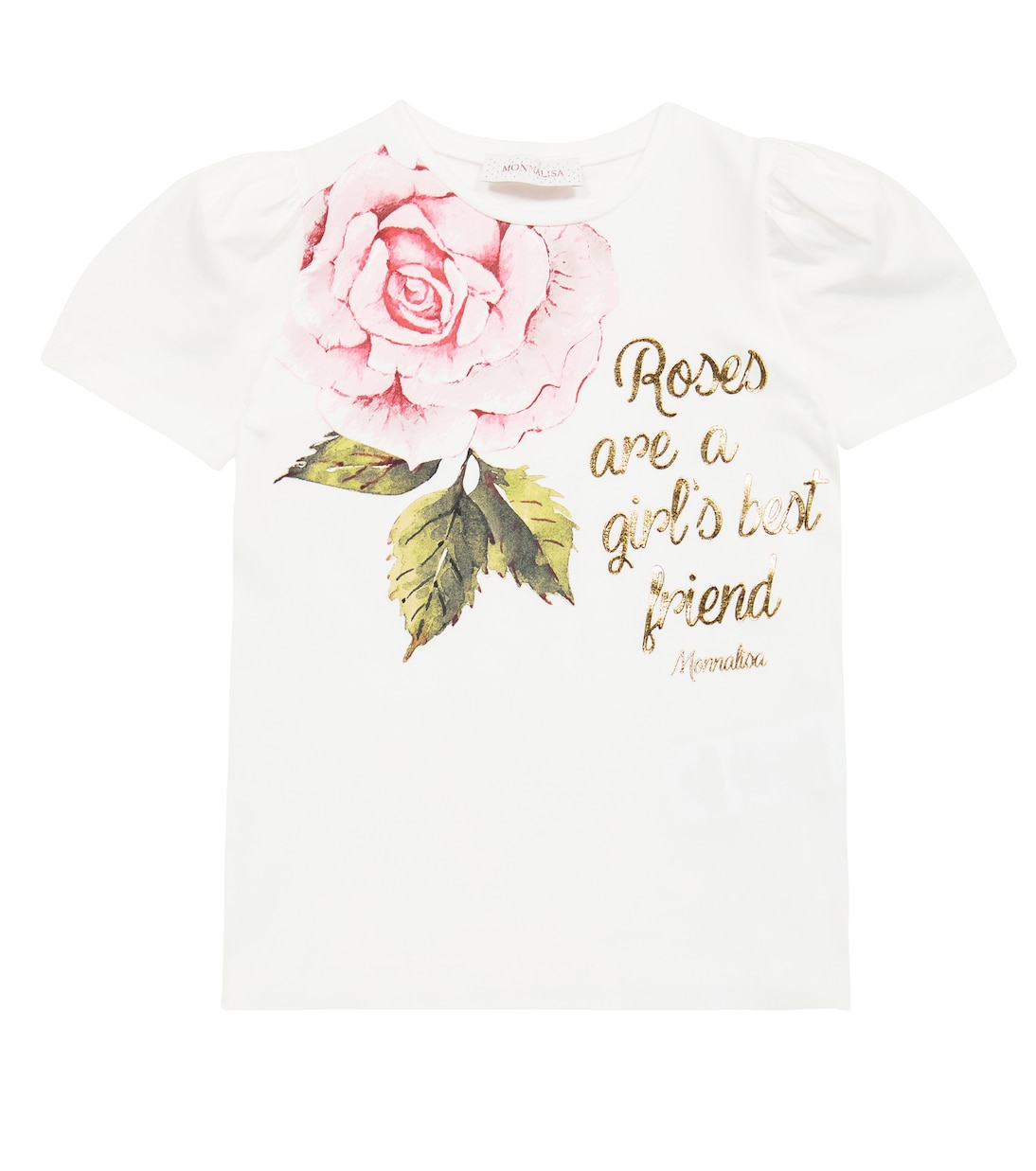 Футболка из хлопковой смеси с принтом Monnalisa, Panna
Футболка из хлопковой смеси с принтом Monnalisa, Panna