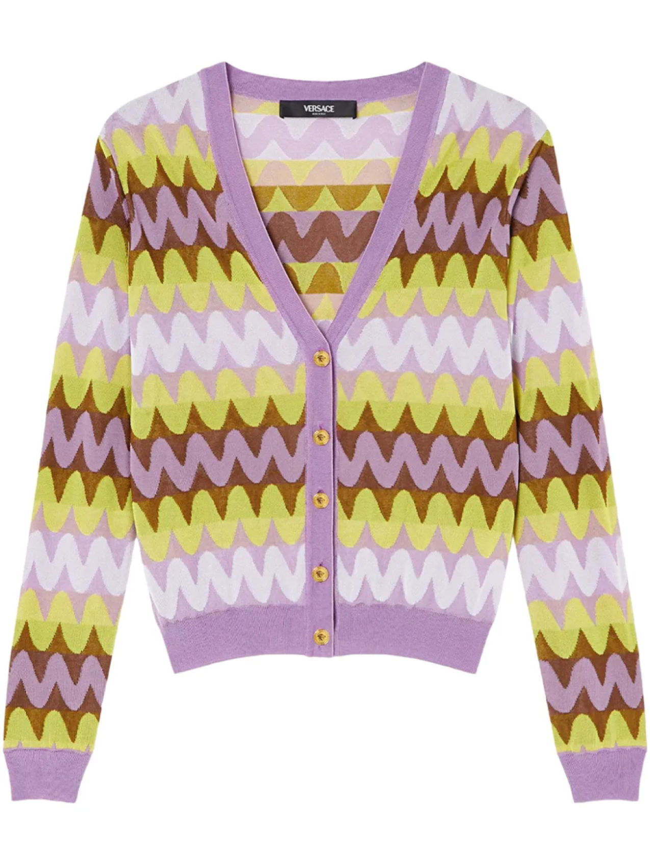 Кардиган Versace с v-образным вырезом, фиолетовый
Кардиган Versace с v-образным вырезом, фиолетовый