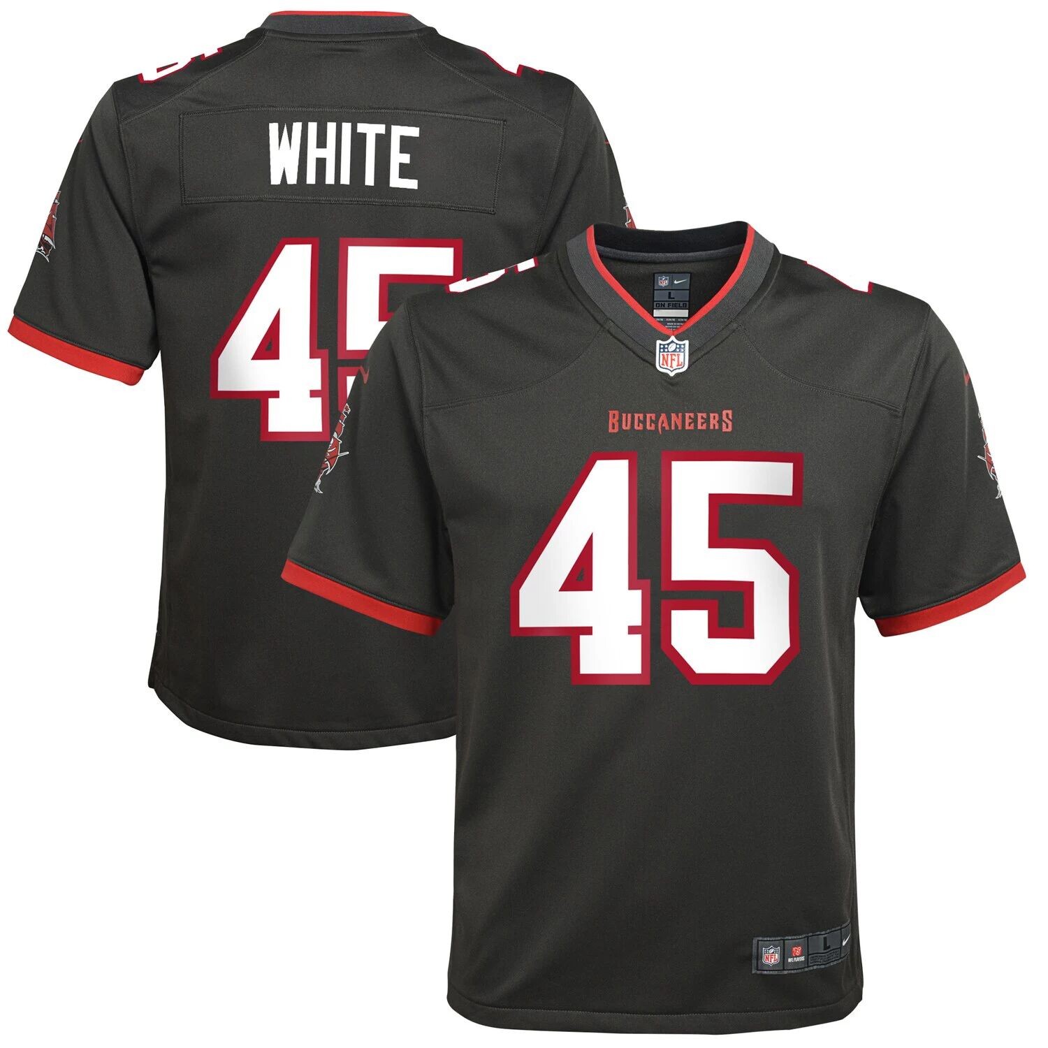 Молодежная футболка Nike Devin White Pewter Tampa Bay Buccaneers Альтернативная игра Nike
Молодежная футболка Nike Devin White Pewter Tampa Bay Buccaneers Альтернативная игра Nike