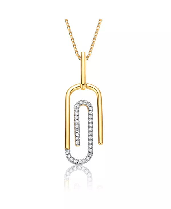 Ожерелье с подвеской в виде спиральной скрепки, покрытой 14-каратным желтым золотом и фианитами Rachel Glauber, gold
Ожерелье с подвеской в виде спиральной скрепки, покрытой 14-каратным желтым золотом и фианитами Rachel Glauber, gold