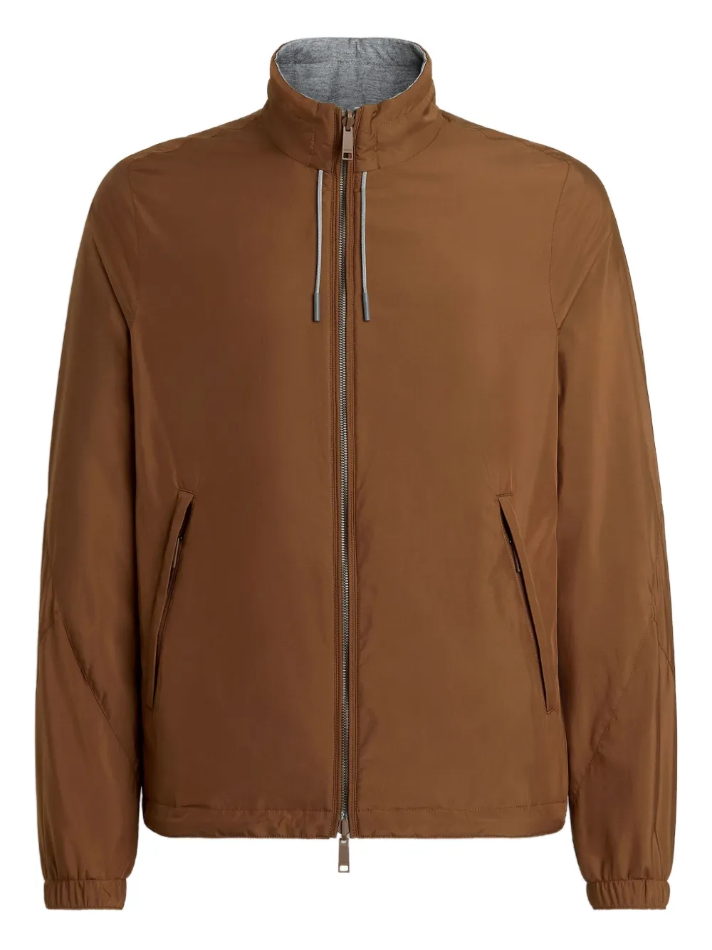 Куртка на молнии с кожаными вставками Zegna, коричневый
Куртка на молнии с кожаными вставками Zegna, коричневый