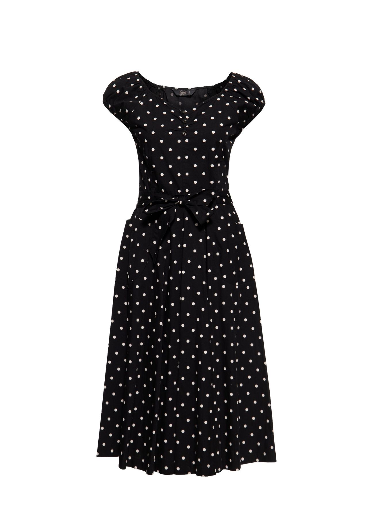 Платье А-силуэта с принтом в горошек по всей поверхности QUEEN KEROSIN, черный
Платье А-силуэта с принтом в горошек по всей поверхности QUEEN KEROSIN, черный