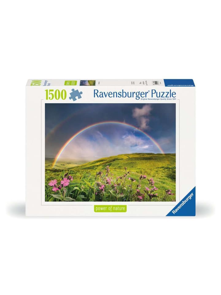 Пазл Ravensburger, 1500 деталей. Эффектная радуга в красочном исполнении
Пазл Ravensburger, 1500 деталей. Эффектная радуга в красочном исполнении