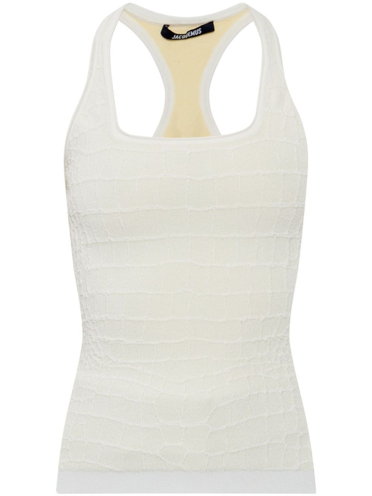 Jacquemus топ Scala без рукавов, белый
Jacquemus топ Scala без рукавов, белый