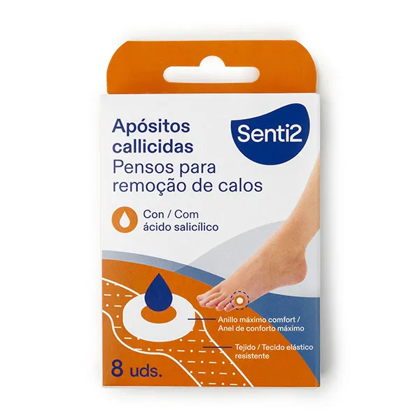 Немедленное облегчение боли Apositos Para Callos Senti-2, 8 UD 
Немедленное облегчение боли Apositos Para Callos Senti-2, 8 UD