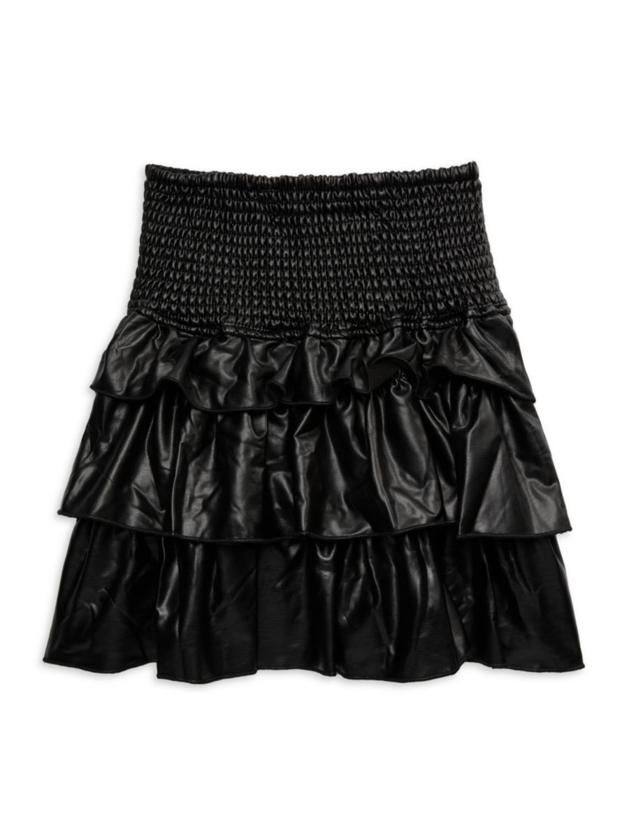 Юбка из искусственной кожи с присборенным лифом для маленьких девочек и девочек Hannah Banana, черный
Юбка из искусственной кожи с присборенным лифом для маленьких девочек и девочек Hannah Banana, черный