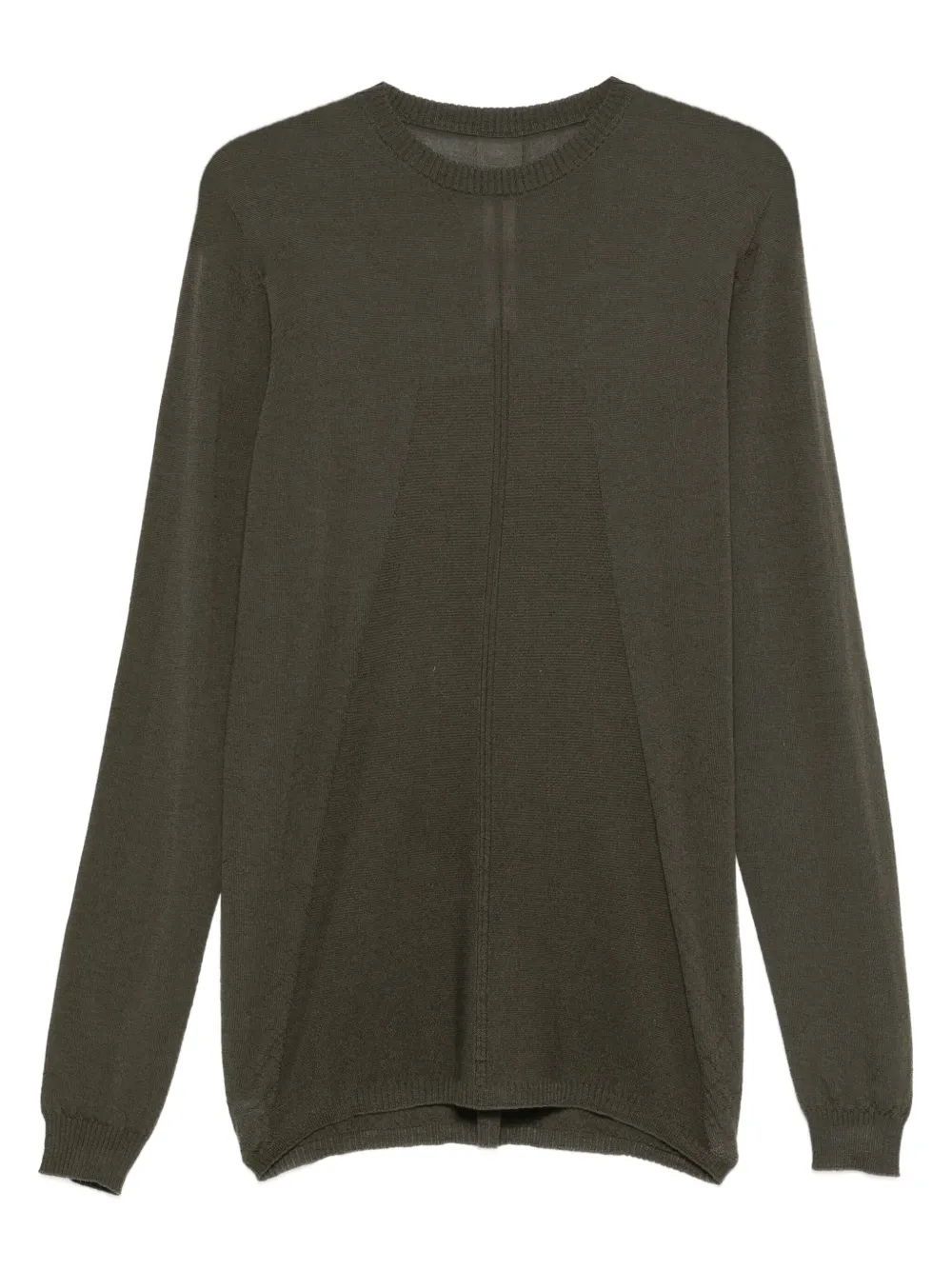 Шерстяной свитер с круглым вырезом Rick Owens, зеленый
Шерстяной свитер с круглым вырезом Rick Owens, зеленый