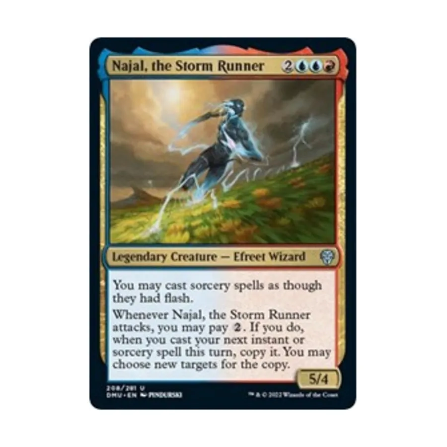 CCG Наджал, Бегущий за бурей (U), MTG - Dominaria United
CCG Наджал, Бегущий за бурей (U), MTG - Dominaria United
