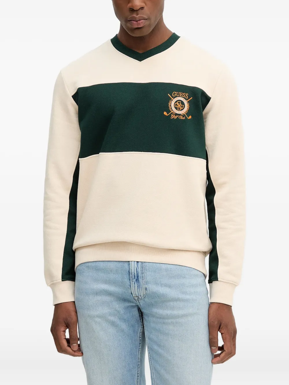 Толстовка с вышитым логотипом и V-образным вырезом GUESS USA, нейтральный
Толстовка с вышитым логотипом и V-образным вырезом GUESS USA, нейтральный