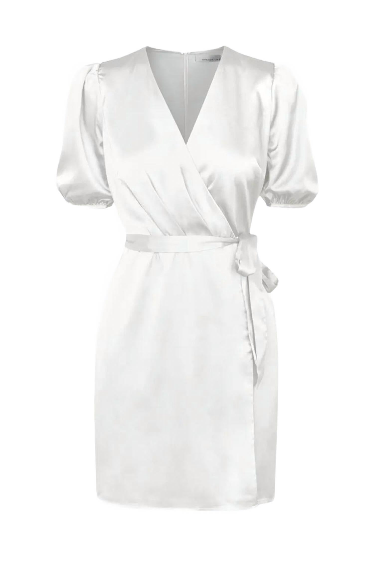 Glice Мини-платье с запахом и поясом из сатина в белом цвете Adelyn rae
Glice Мини-платье с запахом и поясом из сатина в белом цвете Adelyn rae