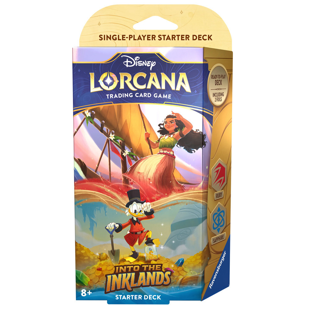 Карточная игра Ravensburger Lorcana TCG: Into the Inklands - Starter Deck - Ruby & Sapphire
Карточная игра Ravensburger Lorcana TCG: Into the Inklands - Starter Deck - Ruby & Sapphire