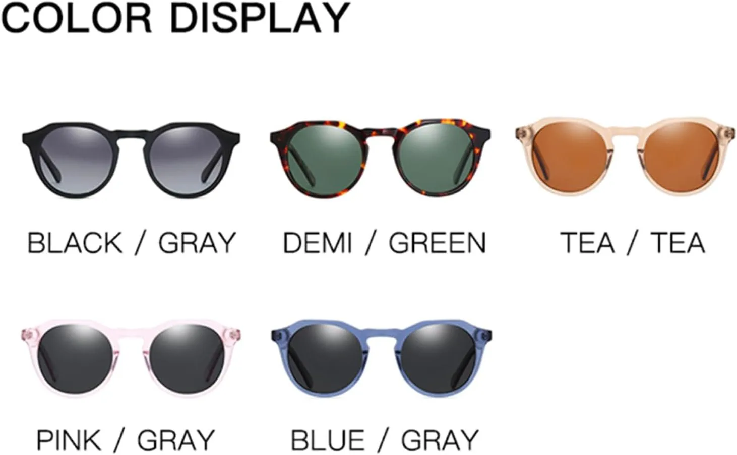 Модные солнцезащитные очки из ацетата, круглые, винтажные, с защитой от УФ-излучения UV400, для мужчин и женщин, в стиле ретро TOIPASTN, 012 Light Blue Pink
Модные солнцезащитные очки из ацетата, круглые, винтажные, с защитой от УФ-излучения UV400, для мужчин и женщин, в стиле ретро TOIPASTN, 012 Light Blue Pink