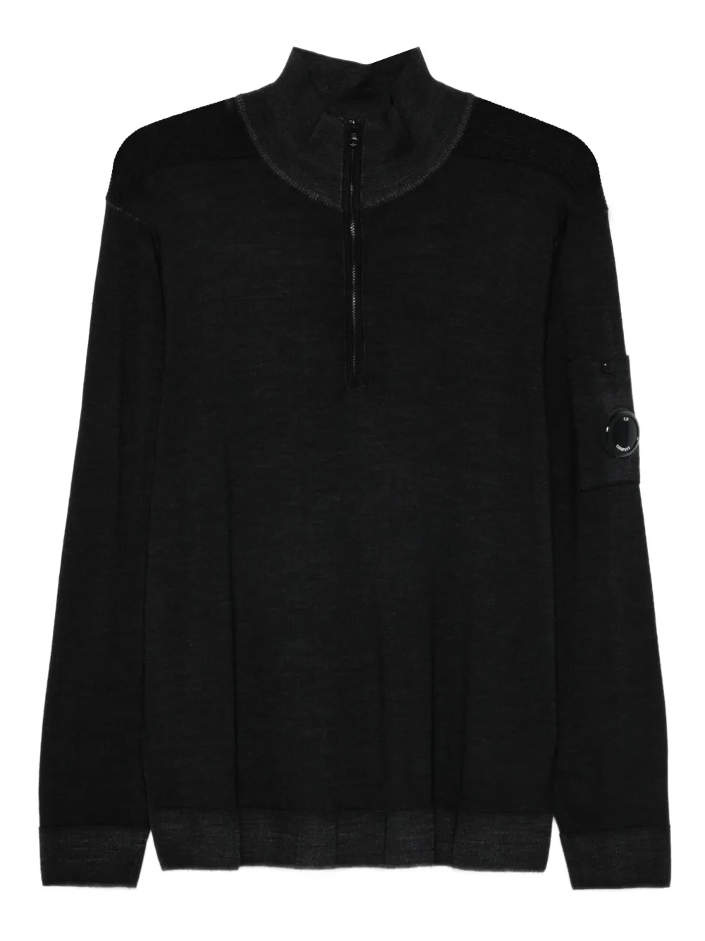 Свитер с полумолнией и карманом для линз C.P. Company, черный
Свитер с полумолнией и карманом для линз C.P. Company, черный