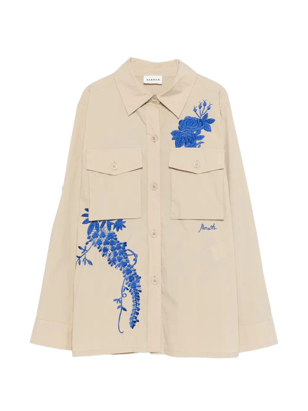 Рубашка с вышивкой "Ниндзя" и нагрудным карманом P.A.R.O.S.H., бежевый
Рубашка с вышивкой "Ниндзя" и нагрудным карманом P.A.R.O.S.H., бежевый