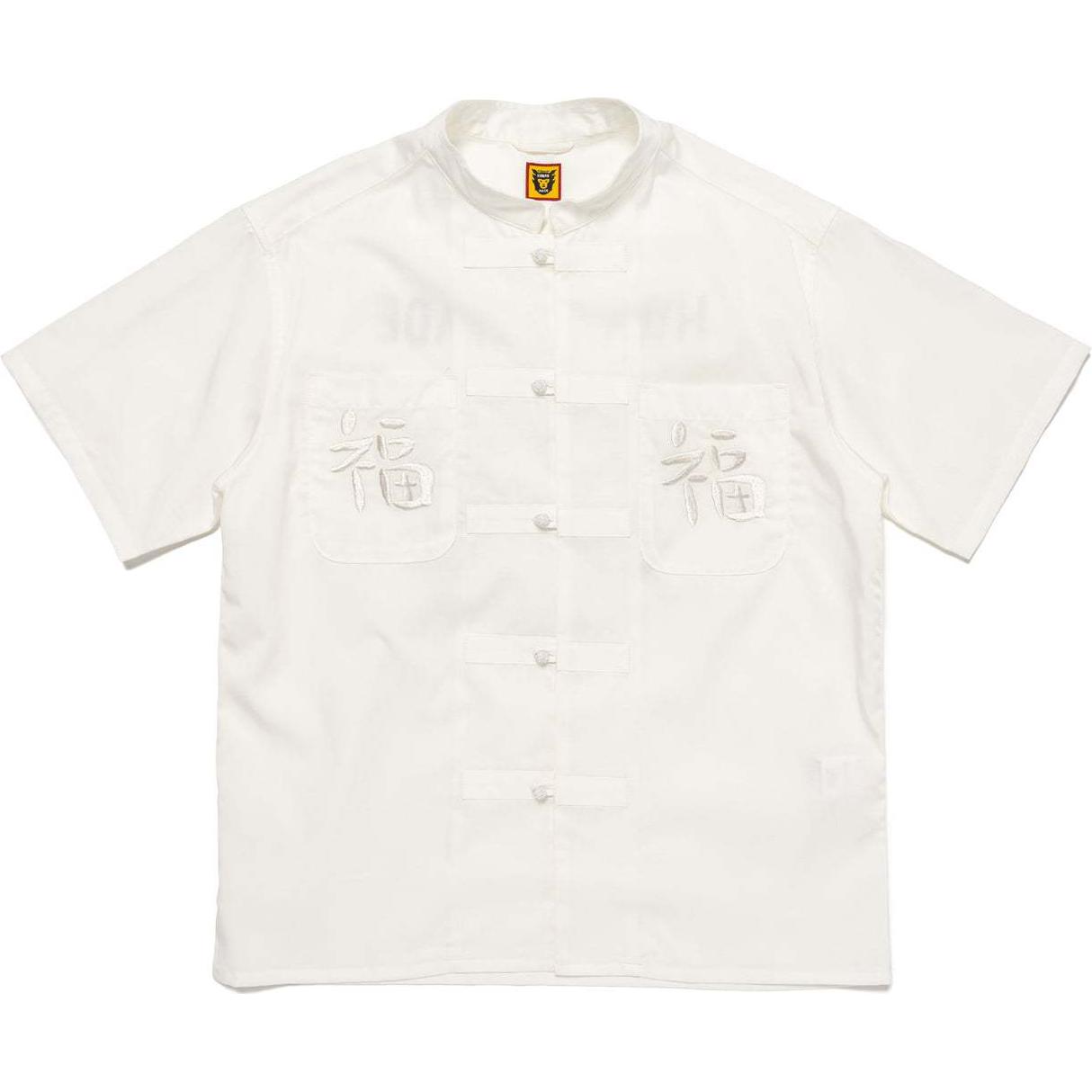 Футболка с вышитым логотипом и воротником-стойкой HUMAN MADE, белая
Футболка с вышитым логотипом и воротником-стойкой HUMAN MADE, белая