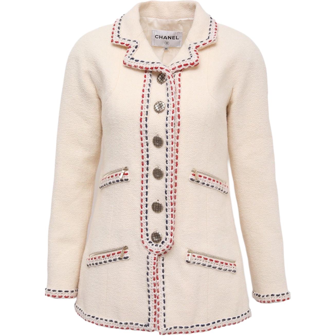 CHANEL Куртка из коллекции Hamburger женская белая, White
CHANEL Куртка из коллекции Hamburger женская белая, White