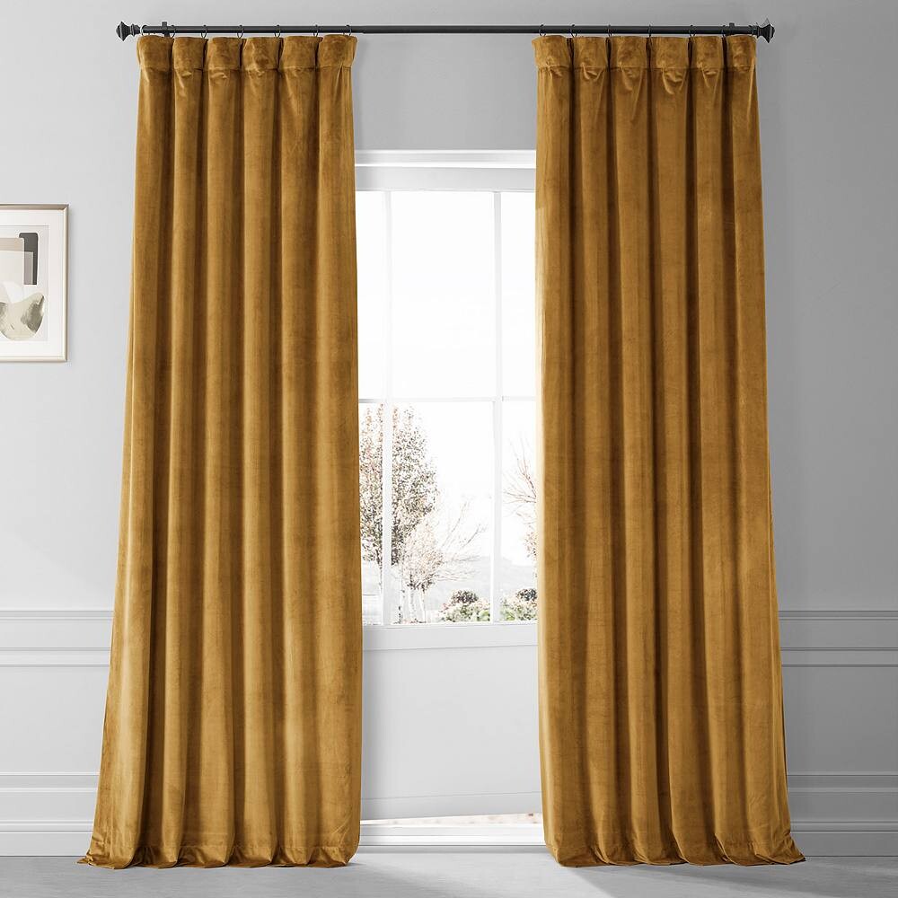 EFF Signature Plush Velvet Затемняющая оконная занавеска для отеля, цвет Apple Cider Gold
EFF Signature Plush Velvet Затемняющая оконная занавеска для отеля, цвет Apple Cider Gold