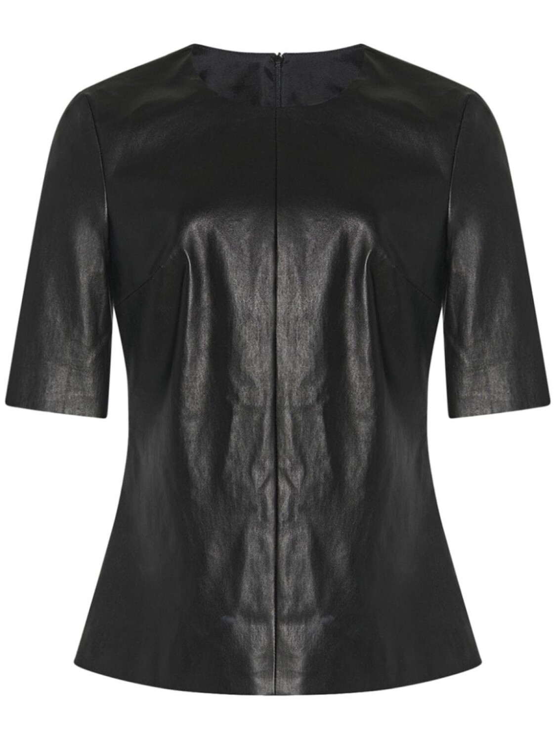 Rosetta Getty кожаная футболка с круглым вырезом, черный
Rosetta Getty кожаная футболка с круглым вырезом, черный