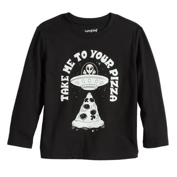 Футболка с длинными рукавами и принтом для мальчиков и малышей Jumping Beans, цвет black space pizza
Футболка с длинными рукавами и принтом для мальчиков и малышей Jumping Beans, цвет black space pizza