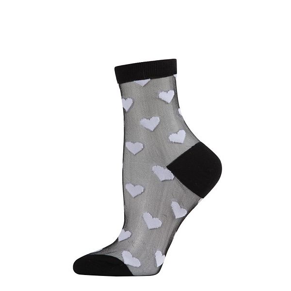 Женские носки-гольф hearts mono fine net полупрозрачный Memoi, Black White
Женские носки-гольф hearts mono fine net полупрозрачный Memoi, Black White