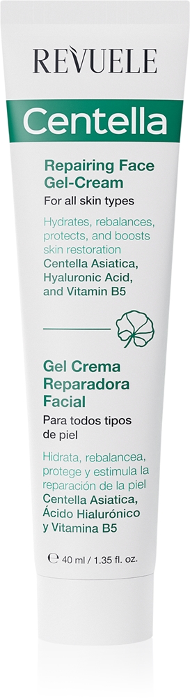 Увлажняющий гель-крем Centella для обновления кожи Revuele, 40 мл
Увлажняющий гель-крем Centella для обновления кожи Revuele, 40 мл