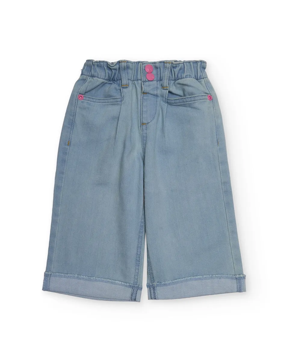 Джинсовые штаны для девочки светло-голубого цвета с вышивкой в виде ракеты Tuc tuc
Джинсовые штаны для девочки светло-голубого цвета с вышивкой в виде ракеты Tuc tuc